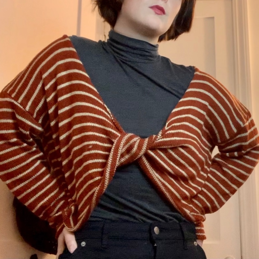 Cropped Knit Sweater